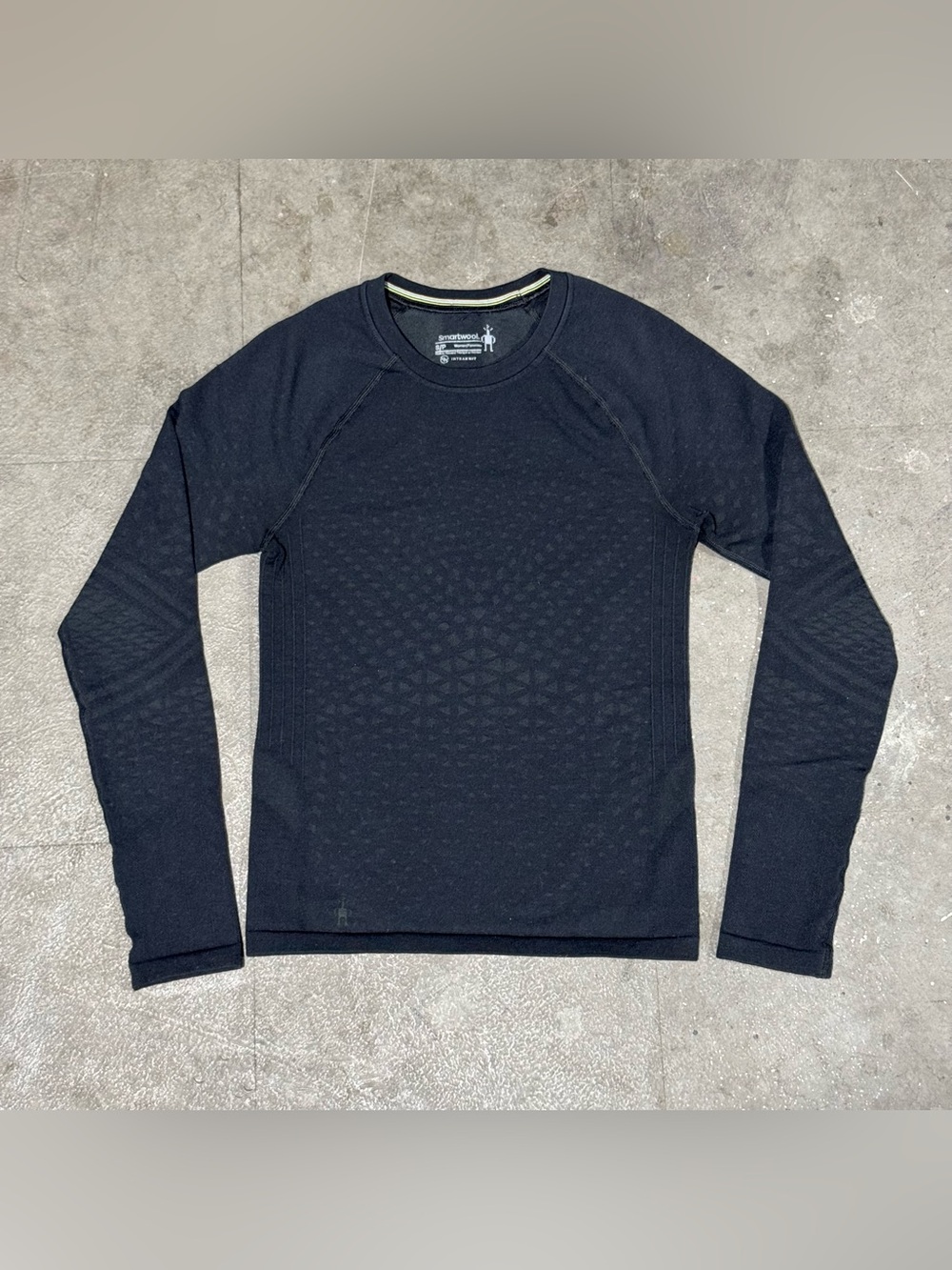 Smartwool IntraKnit Women's Long Sleeve Crew Neck Compression Shirt Black Small